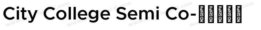 City College Semi Co字体转换